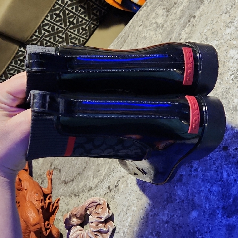 Coach sock rain boot 9.5